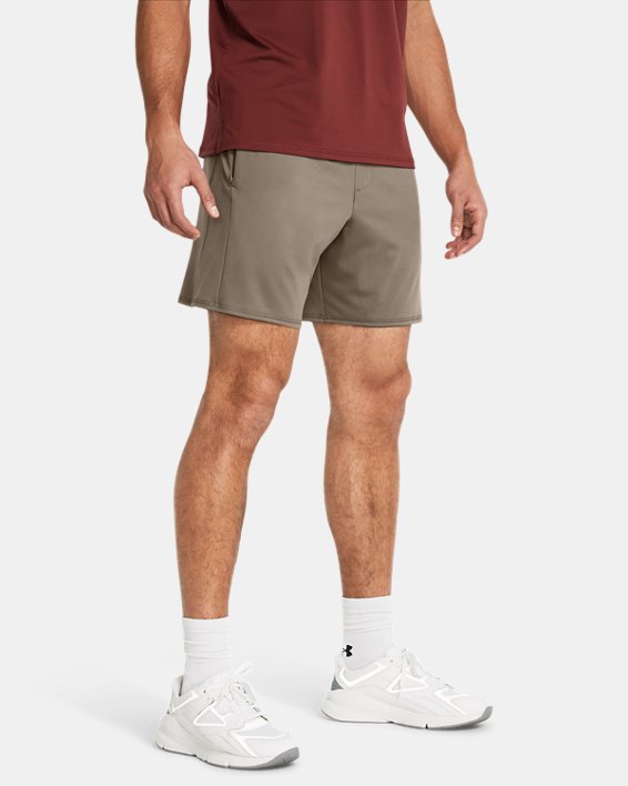 Men's UA Meridian Shorts in Brown image number 0